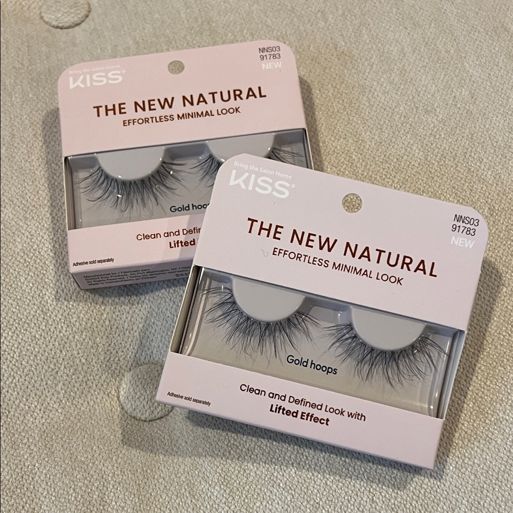 Kiss The New Natural False Eyelashes - Black